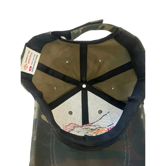 Eagle USA Leaf Flag Men's Camouflage Baseball Cap Hat - Picture 3 of 4